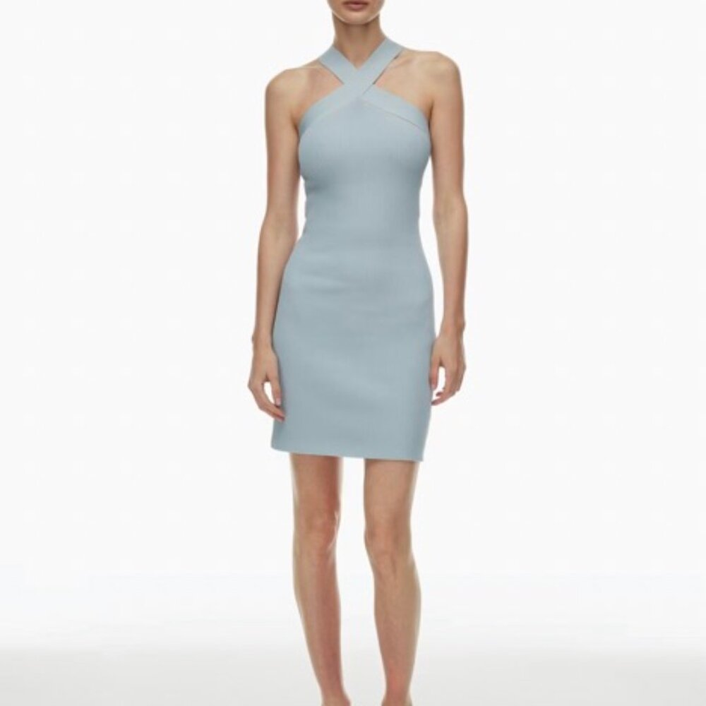 ARITZIA CROSS BLUE DRESS